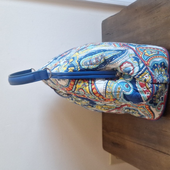 Vera Bradley 🌊Marina Paisley Barbara Frame Quilted Bag and Wallet Set - Picture 3 of 11